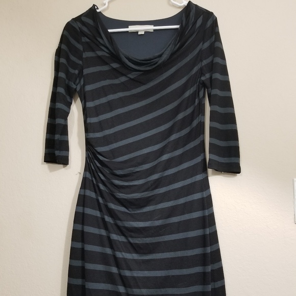 Loft Dresses | Loft Black Striped Dress - Picture 2 of 4